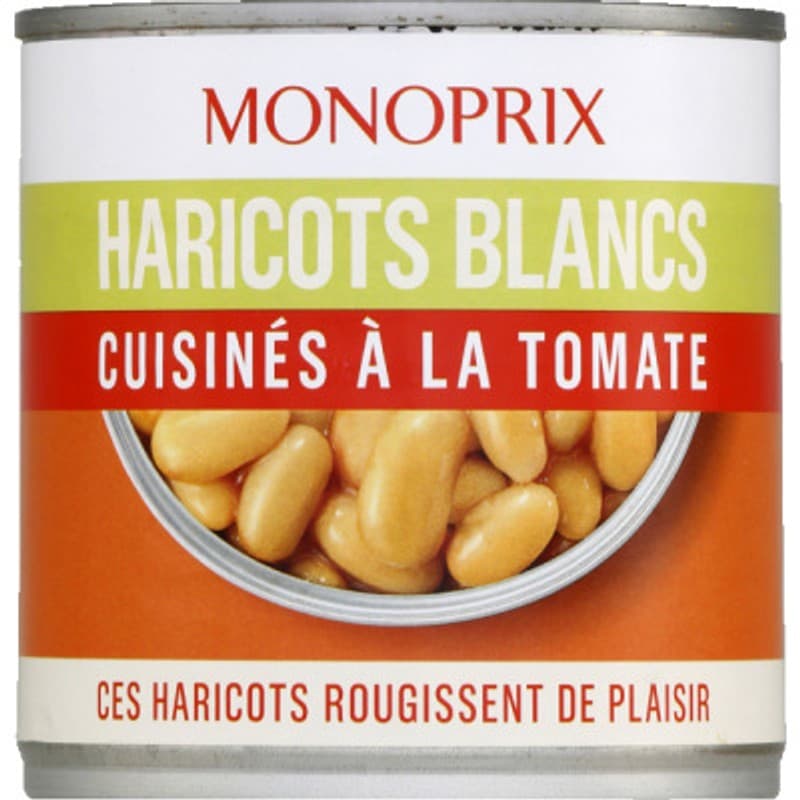 Monoprix Haricots Blancs Cuisinés à la Tomate 250g