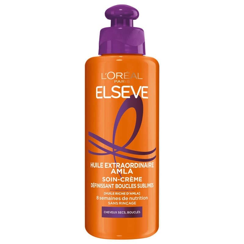 L'Oréal Paris Elseve Huile Extraordinaire Amla Soin Crème Boucles Sublimes Cheveux Secs et Bouclés 200ml