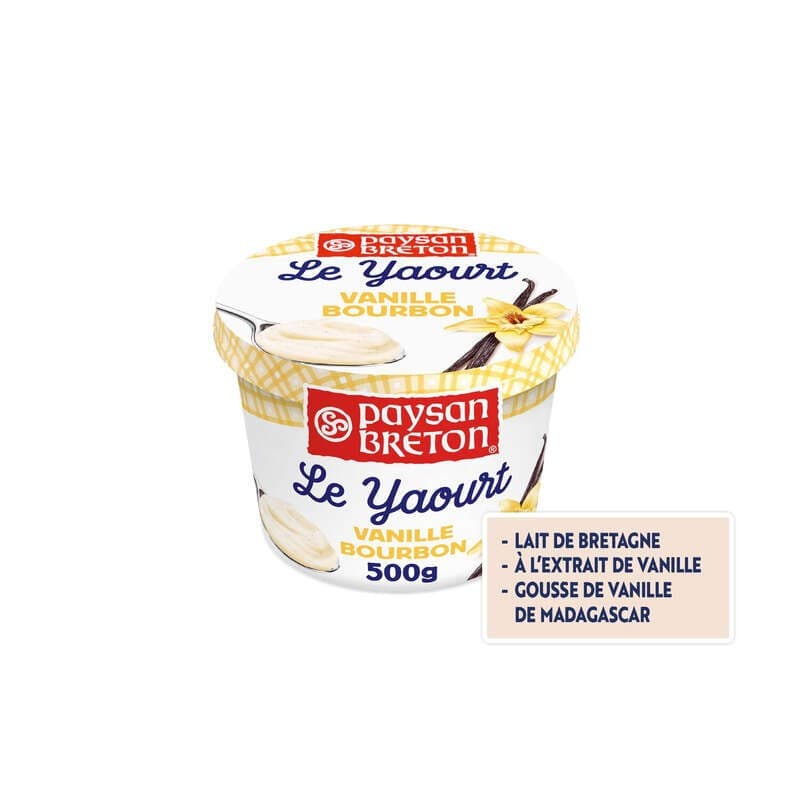 Paysan Breton Yaourt Vanille Bourbon 500g