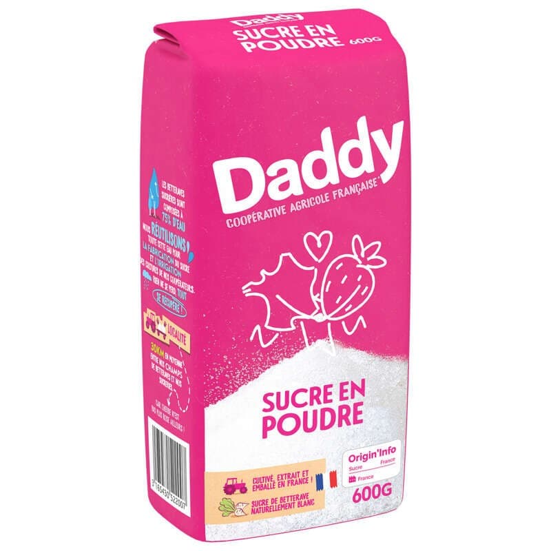 Daddy Sucre en Poudre en Sachet 600g