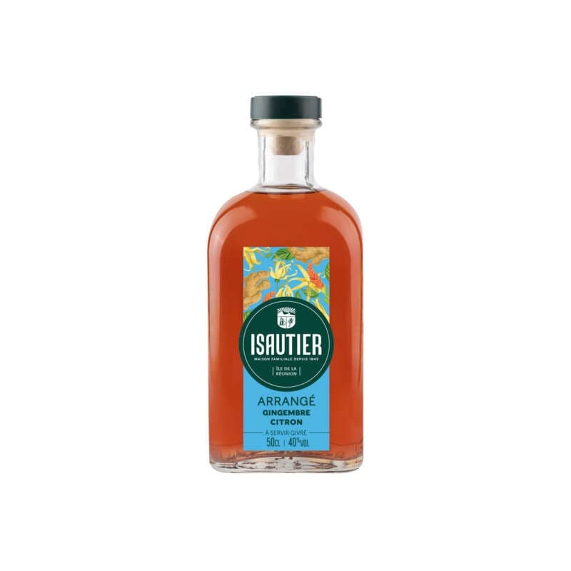 Rhum Arrangé - La Réunion - Isautier Gingembre Citron - 50cl