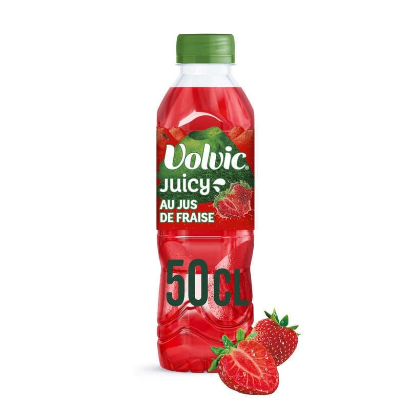Volvic Eau aromatisée Juicy fraise 50cl