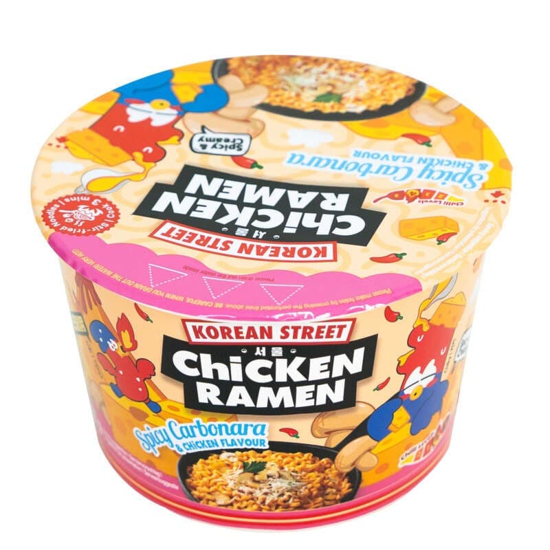 Korean Street Chicken Ramen Spicy Carbonara 106g
