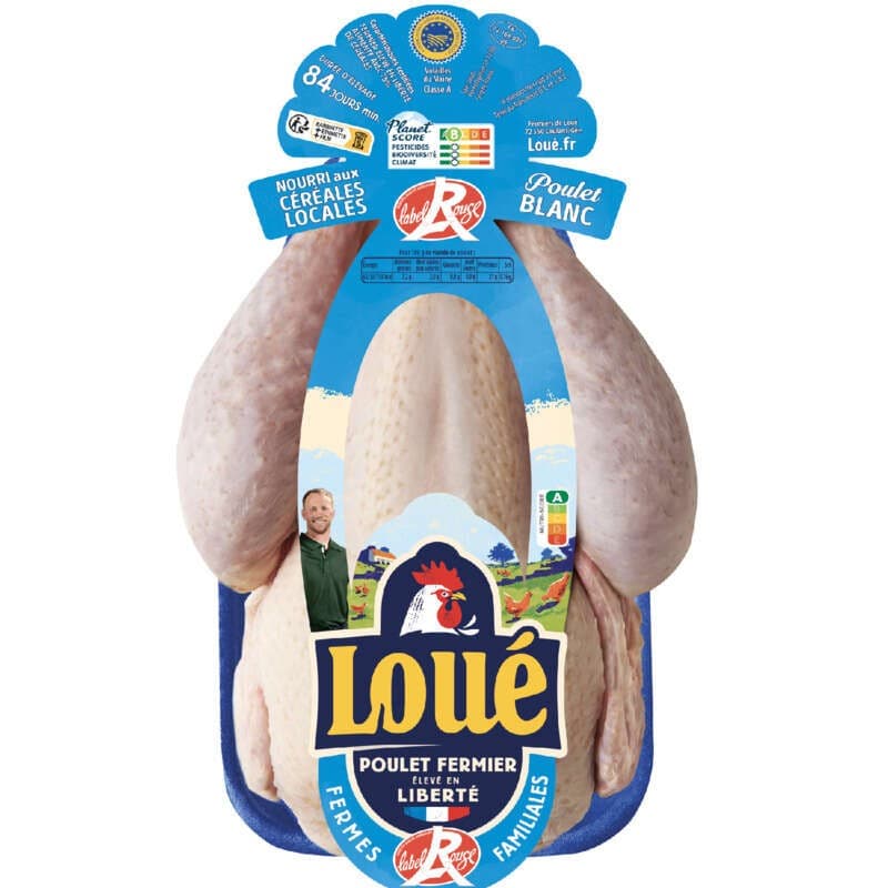 Loué Poulet Fermier Blanc Label Rouge 1,4kg