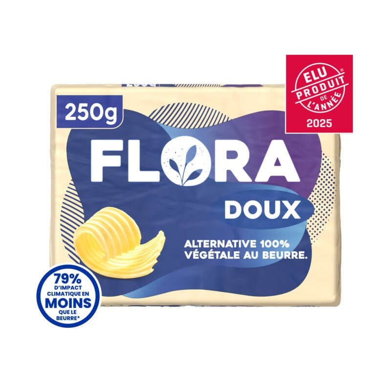 Flora Beurre Doux Plaquette 250g
