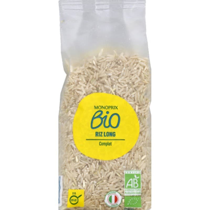 Monoprix Bio Riz Long Complet 500g