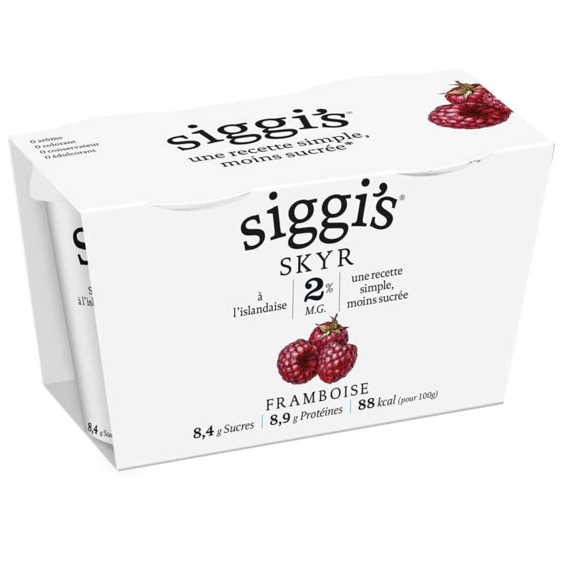 Siggi's Skyr 2% Mg Framboise 2x140g