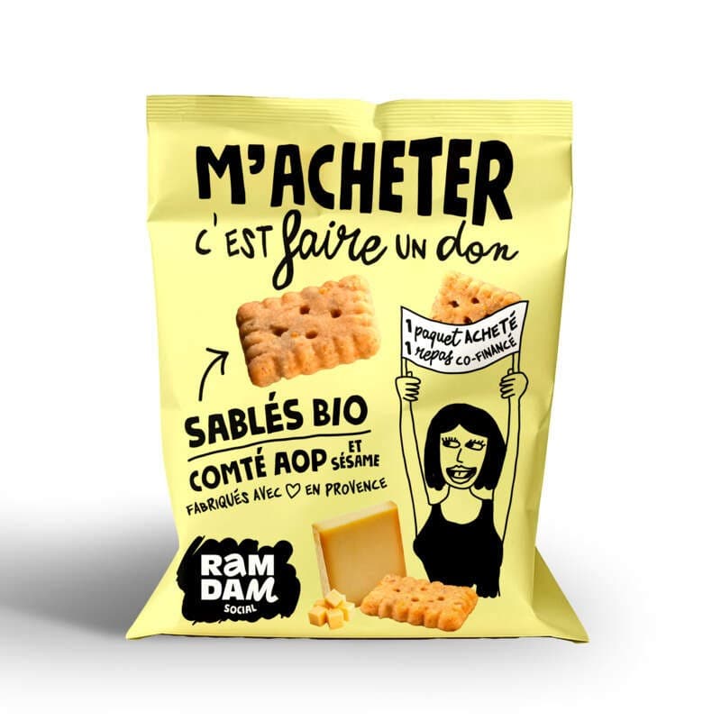 Ramdam Sablés Bio Comté AOP et Sésame 100g