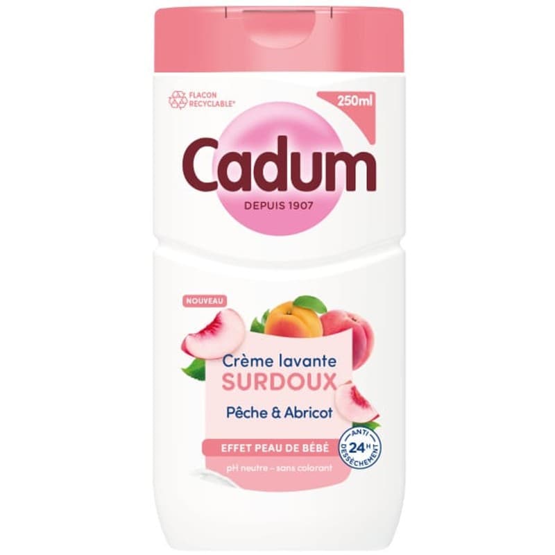 Cadum Douche Crème lavante surdoux Pêche & Abricot 250ml