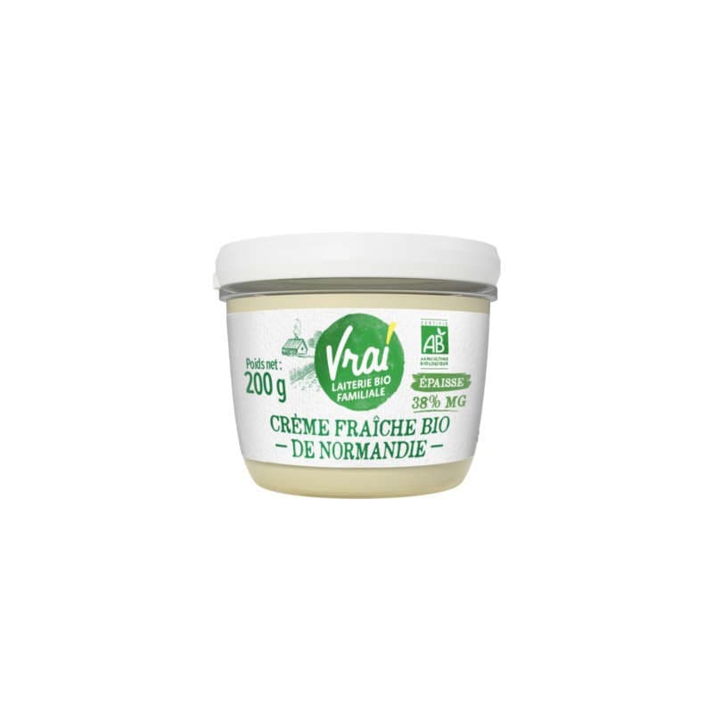 Vrai La Laiterie Familiale Crème Fraîche Bio 20cl