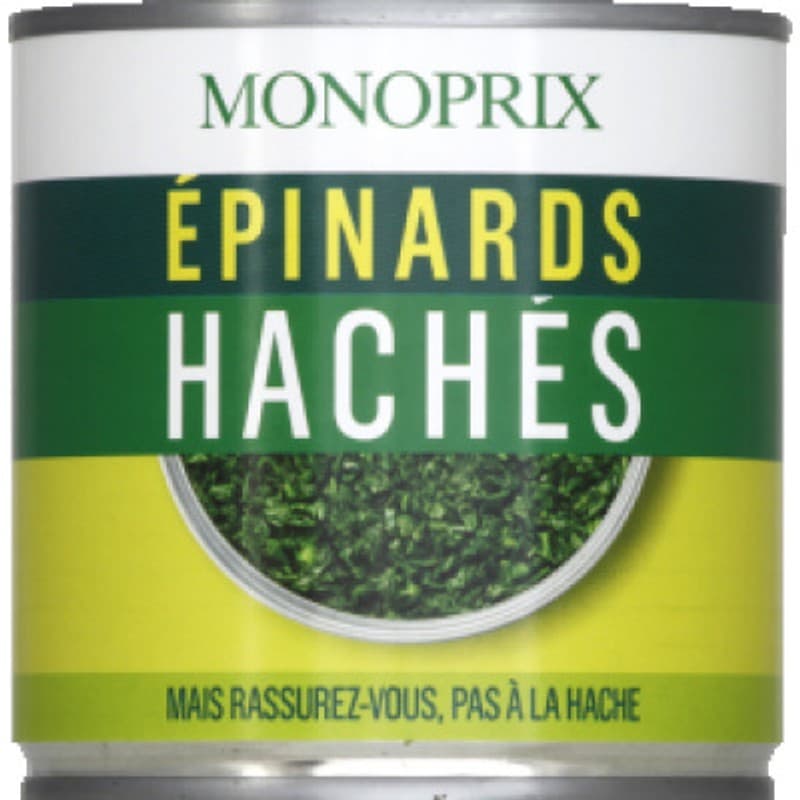 Monoprix Épinards Hachés 395g