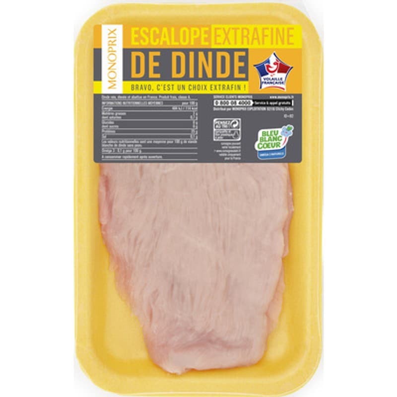 Monoprix Escalope Extrafine 120g