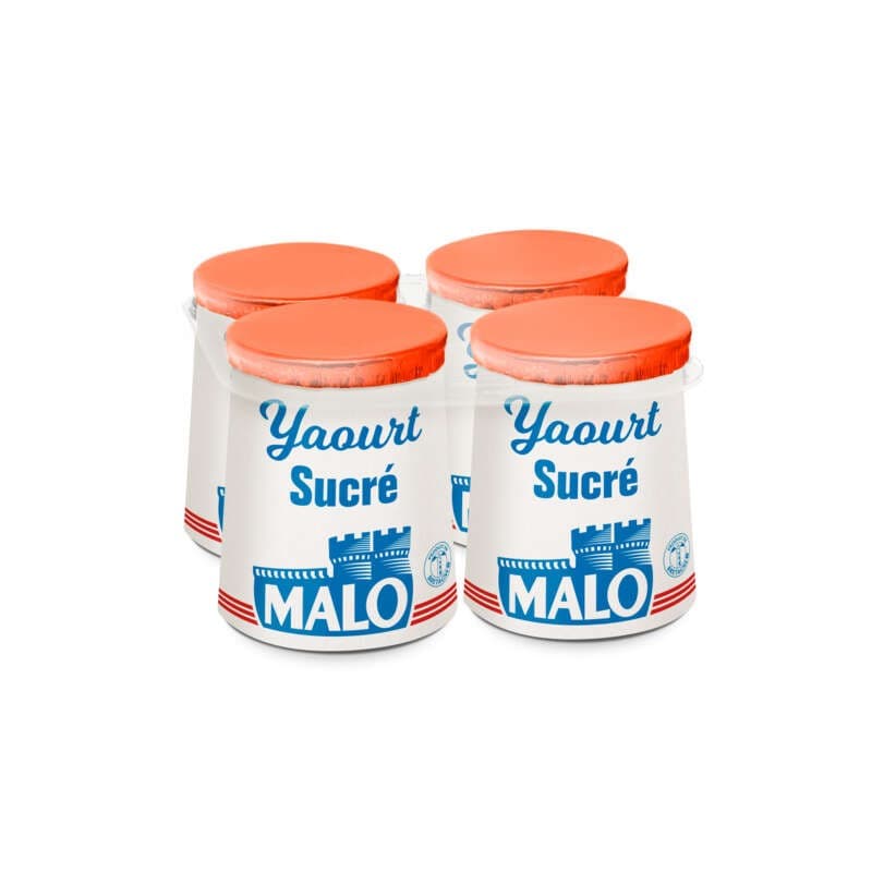 Malo Yaourt nature sucré 4x125g