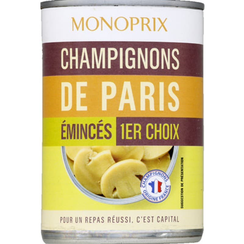 Monoprix Champignons de Paris Émincés 230g