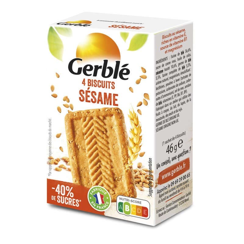 Gerble 4 Biscuits Sésame 46g