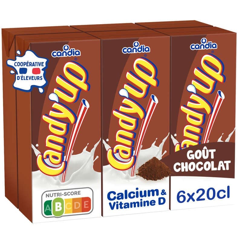 Candia Candy'up Lait Chocolatée Le Pack De 6x20cl