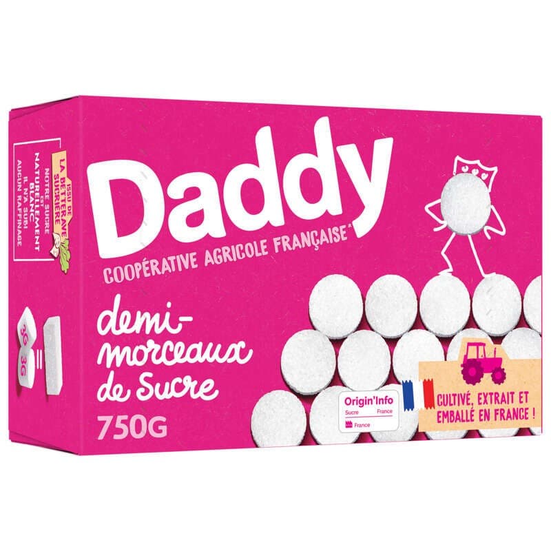Daddy Sucres ronds demi-morceaux le paquet de 750g