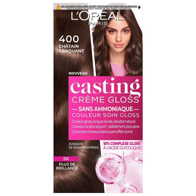 Casting Creme Gloss Coloration 400 Châtain craquant