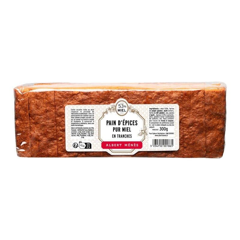 Albert Ménès Pain D'Épices Pur Miel 300g