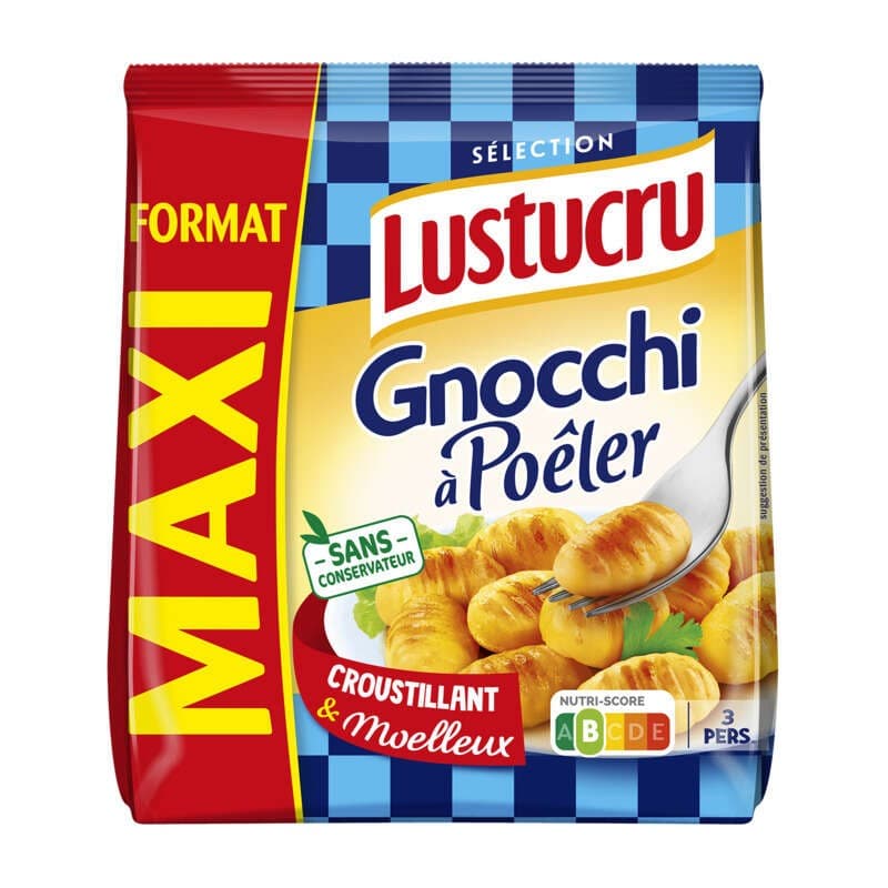 Lustucru Gnocchi à poêler format maxi 520g