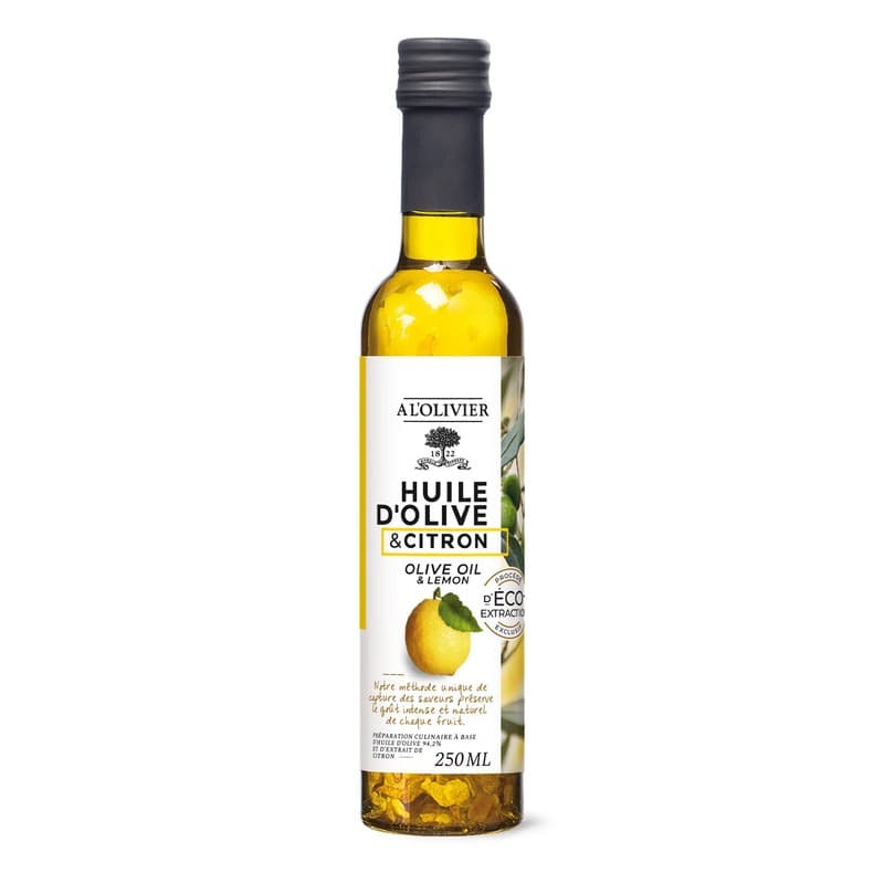 A l'Olivier Huile d'Olive et citron 25cl