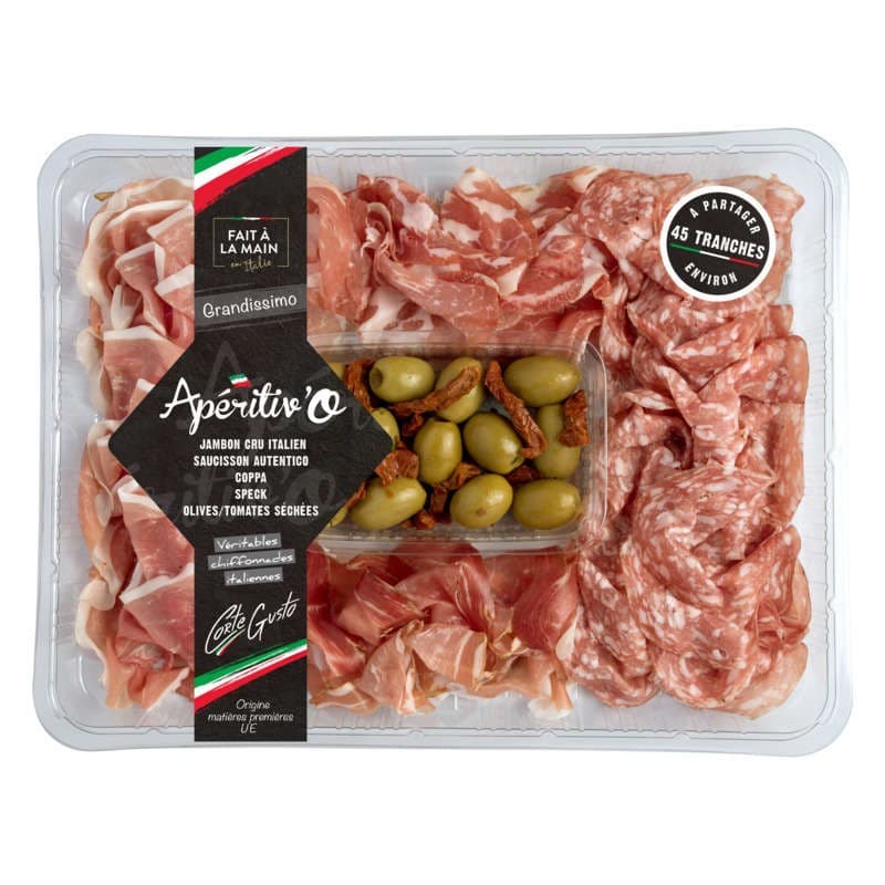 Corte Gusto Plateau Apéritiv'O x45 Tranches envi. 280g