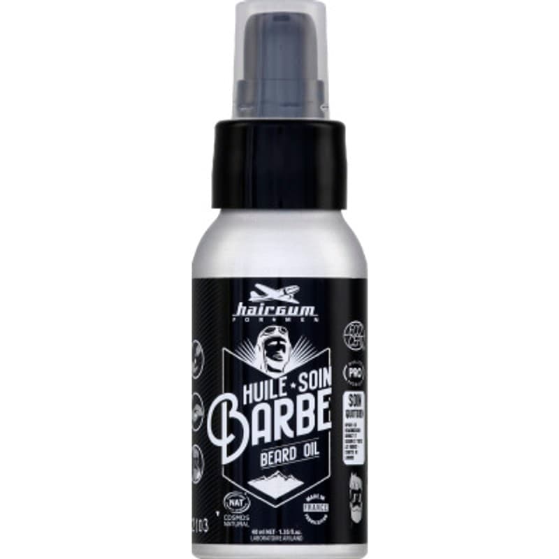 Hairgum Huile De Soin Barbe Bio 40ml