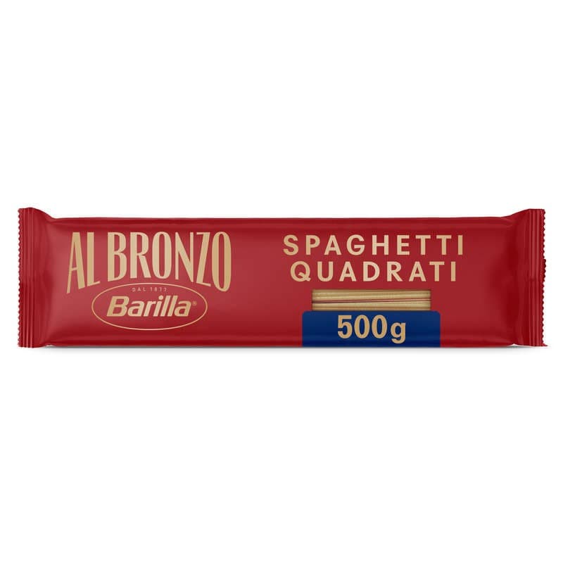 Barilla Pâtes premium Spaghetti Quadrati Al Bronzo 500g
