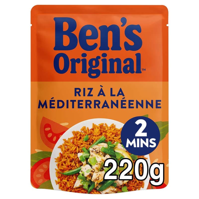 Ben's Original Riz Méditerranéenne Micro Ondable 220g
