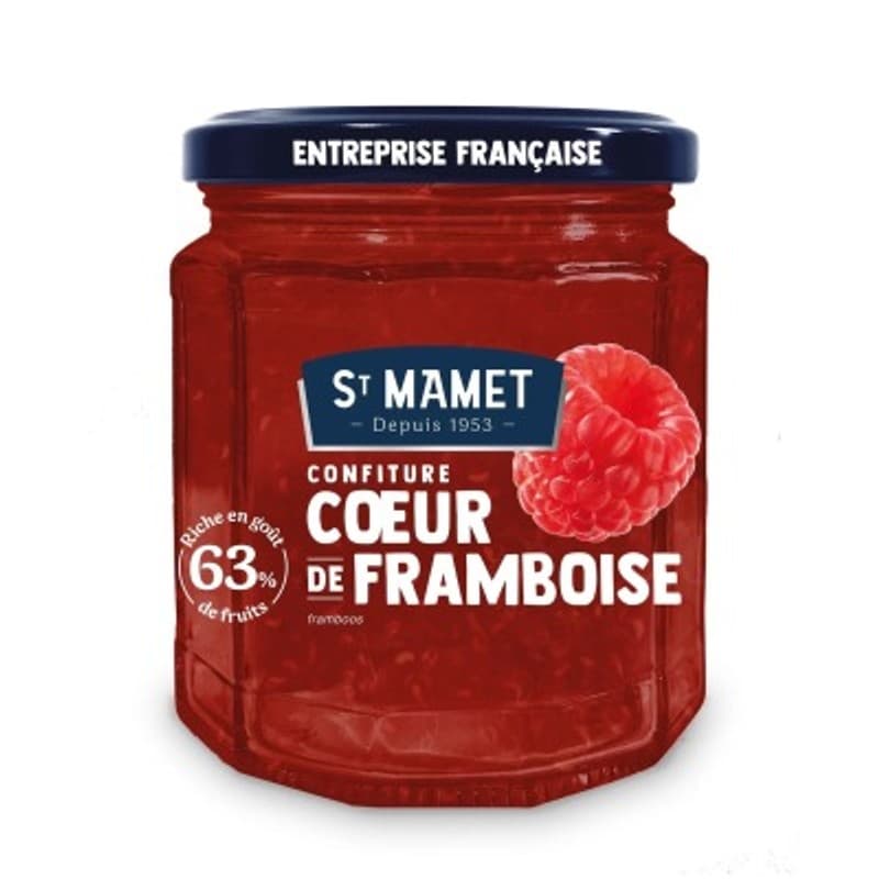 Saint Mamet Confiture Coeur de framboise 310g
