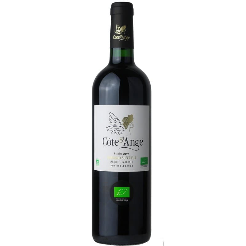 Côte Saint Ange Bordeaux Supérieur Aoc Rouge Bio 75cl