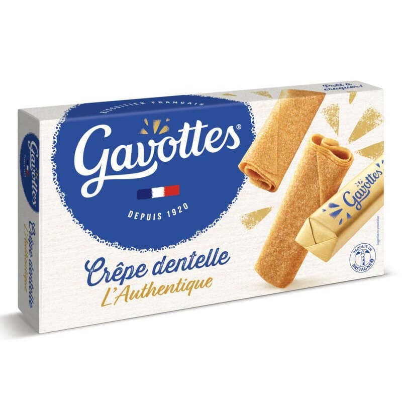 Gavottes Crêpe Dentelle L’Authentique Fine, Croustillante & Légère 125g