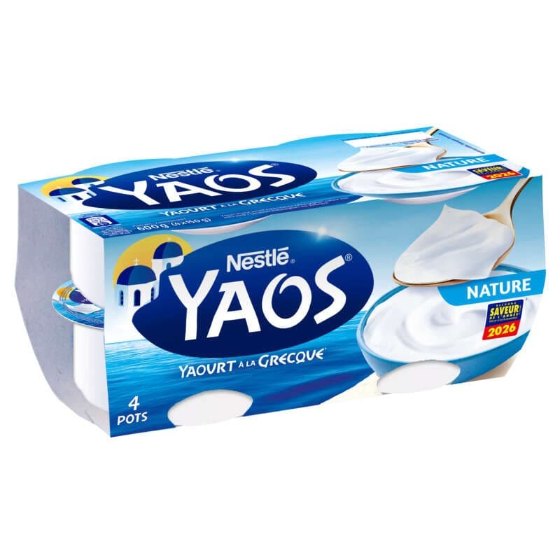Yaos Yaourt À La Grecque Nature 4x150g