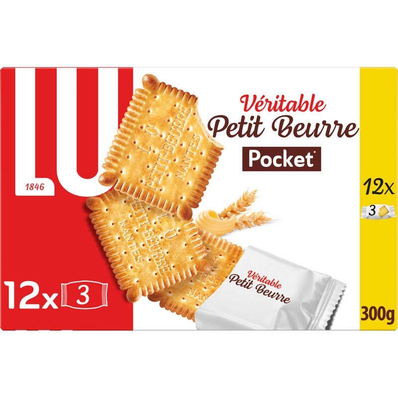 Lu Véritable Petit Beurre Biscuits Pocket 300g