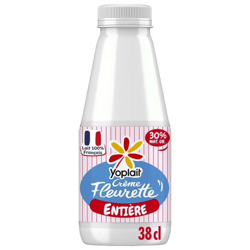 Yoplait Crème fraîche fleurette entière 30% de Mg 38cl