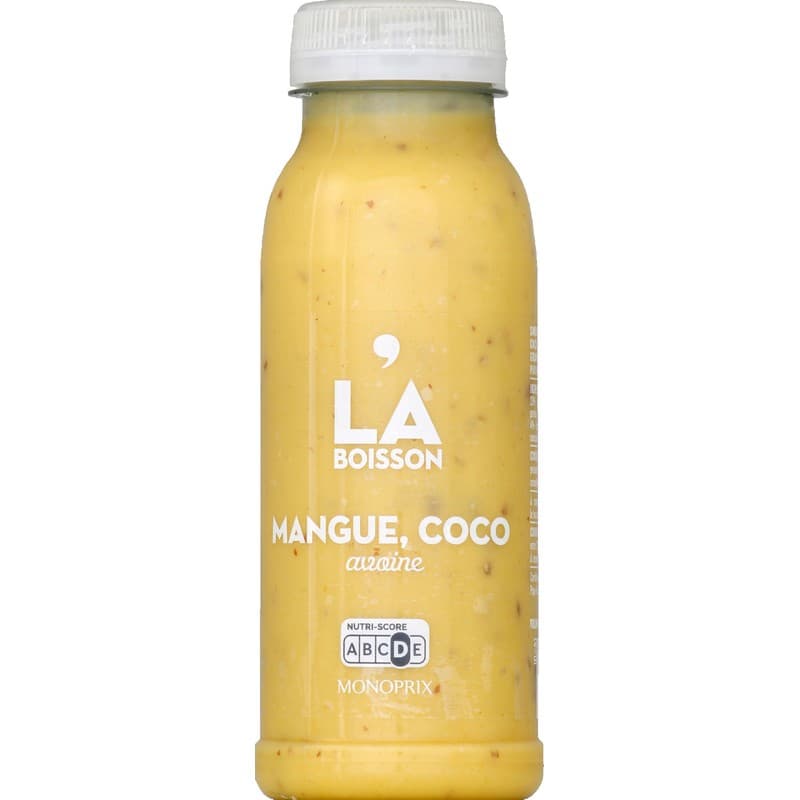 Monoprix Smoothie aux fruits, au lait de coco, à l'avoine et aux graines de lin 250ml