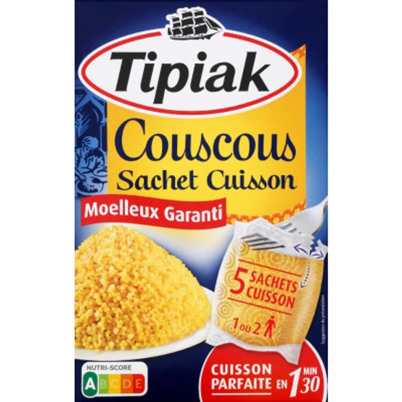Tipiak Couscous Sachets Cuisson x5 500g