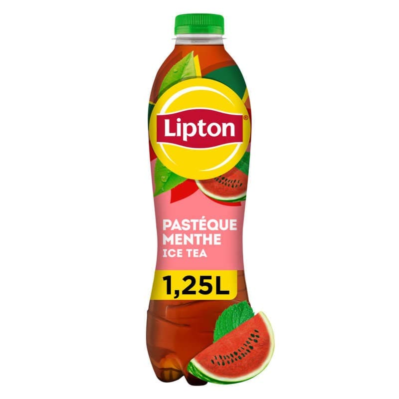 Lipton Ice Tea Thé Glacé Saveur Pastèque Menthe 1,25L