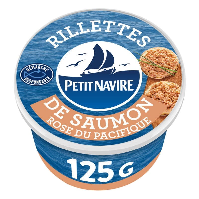 Petit Navire Rillettes de saumon démarche responsable 125g