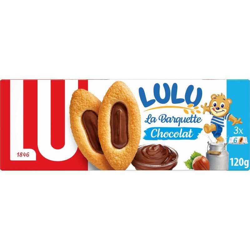 Lu Lulu La Barquette Biscuits Chocolat 120g