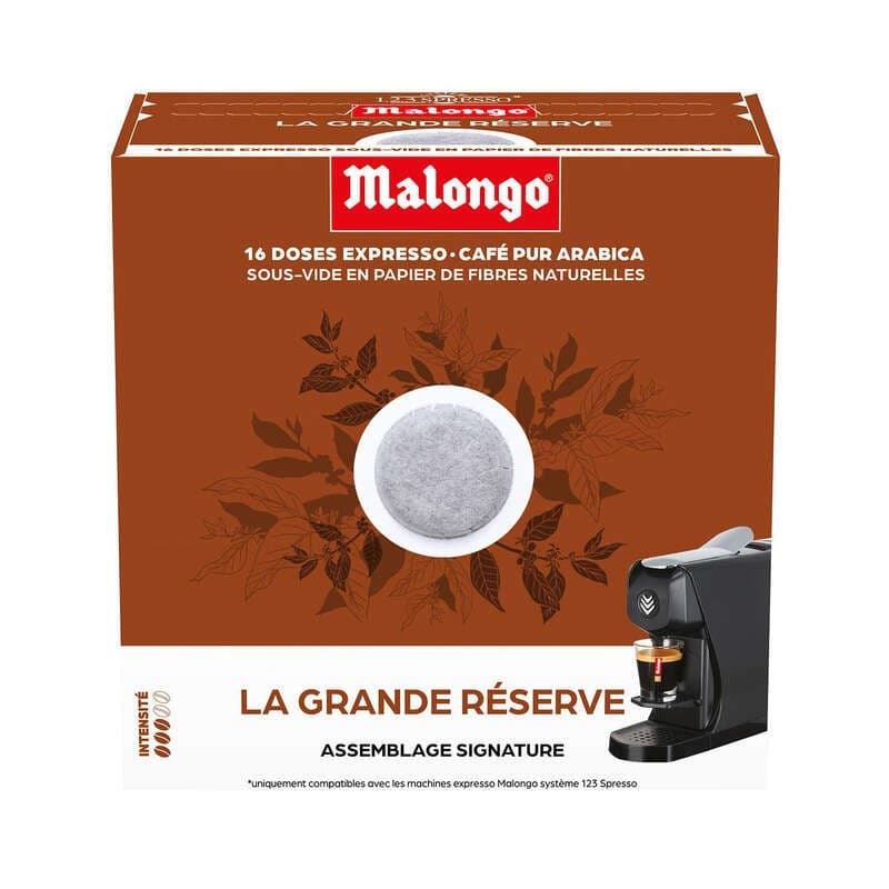Malongo Café La Grabde Réserve Maxi Format 16 doses 104g
