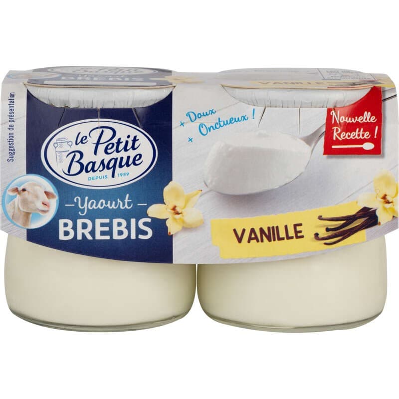 Le Petit Basque Yaourt de brebis vanille 2x125g