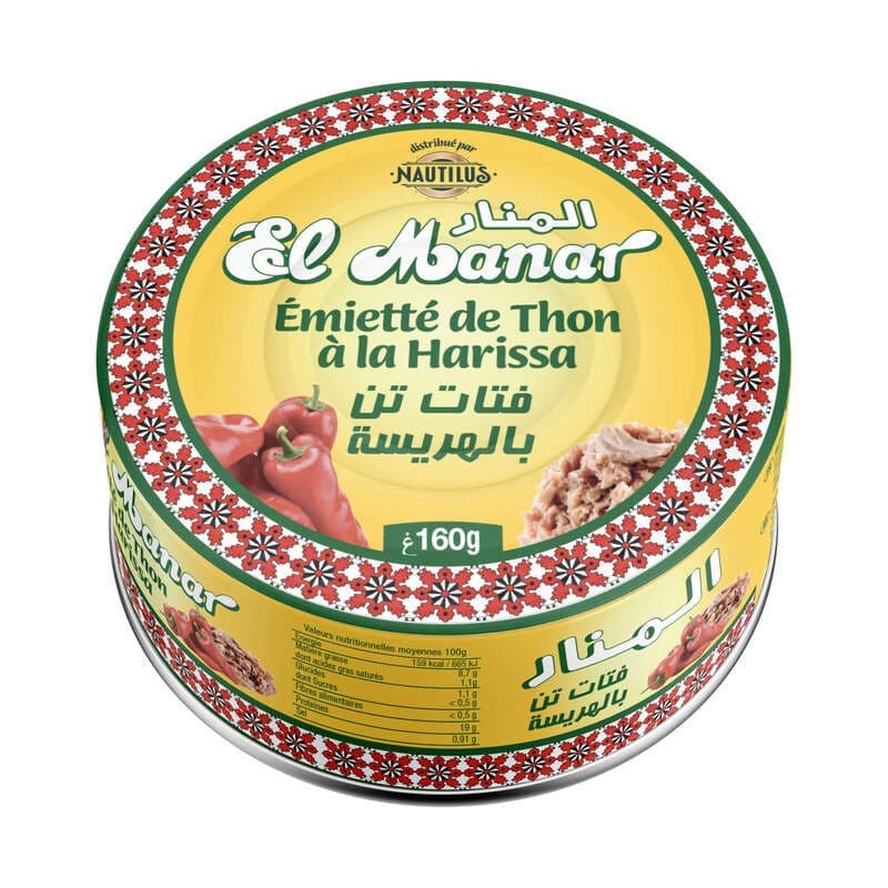 El Manar Emietté de Thon à la Harissa 160g