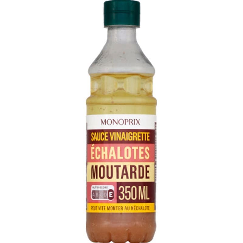 Monoprix Sauce Vinaigrette Echalotes Moutarde 350ml
