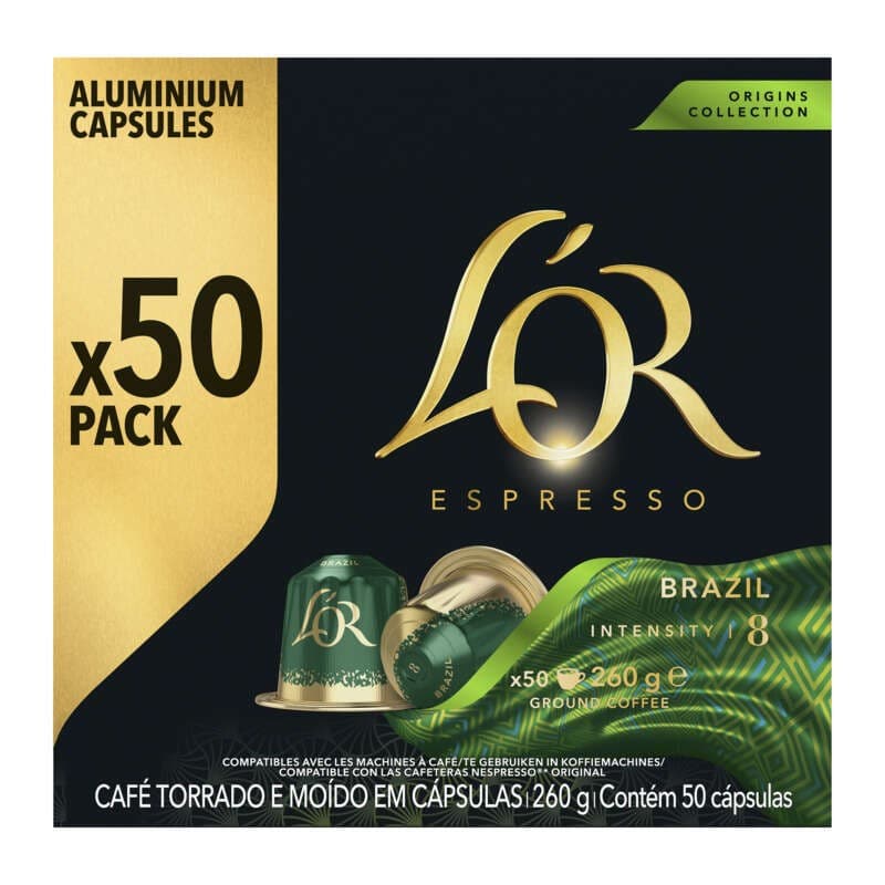 L'Or Espresso café intensité 8 Brazil x50