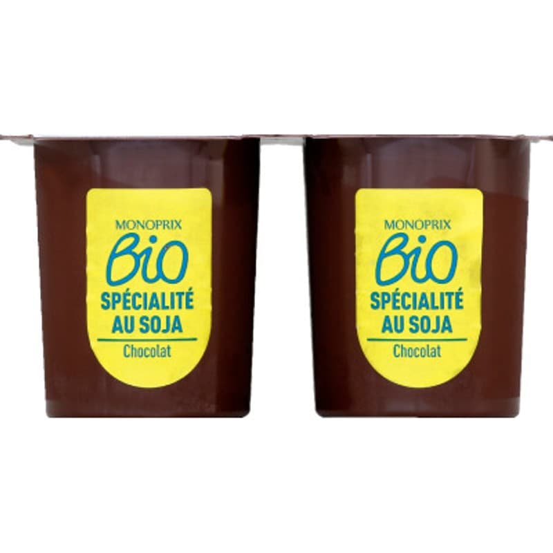 Monoprix Bio Spécialité Au Soja Chocolat 4x100g