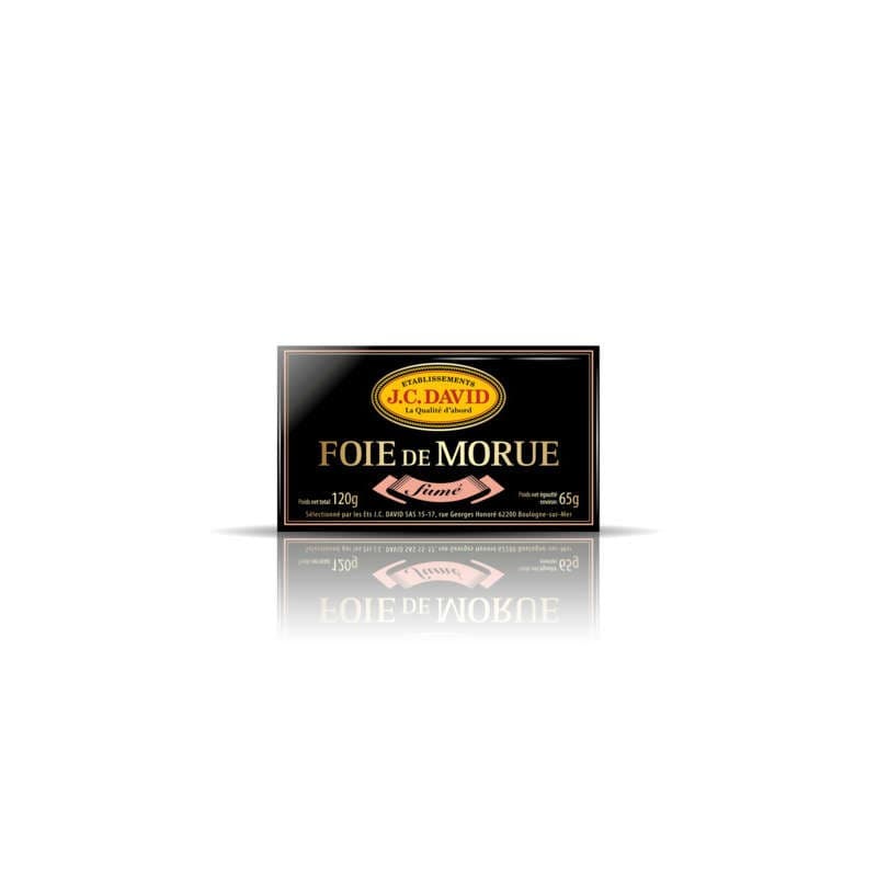 J.C. David Foie de morue fumé 120g