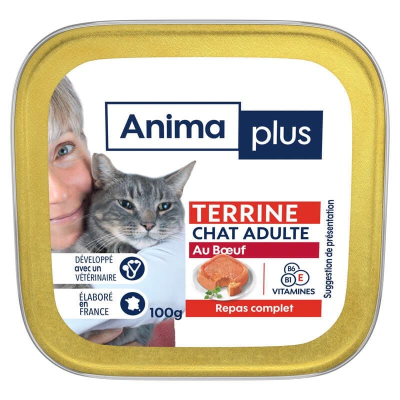 Casino Animaplus Pâtée Pour Chats Bœuf 100g