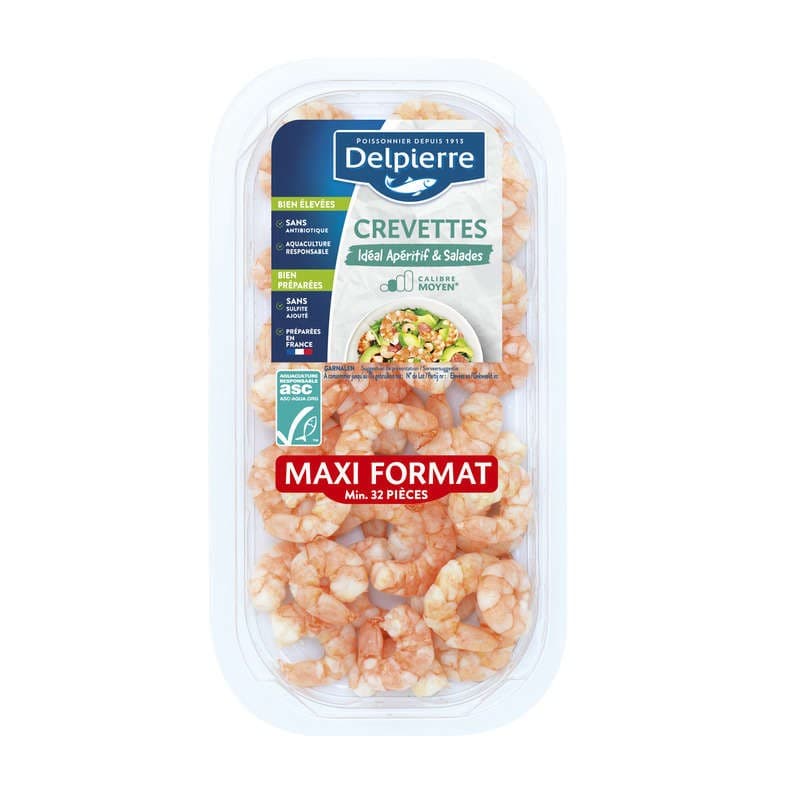 Delpierre Crevette Deco Nat 240g