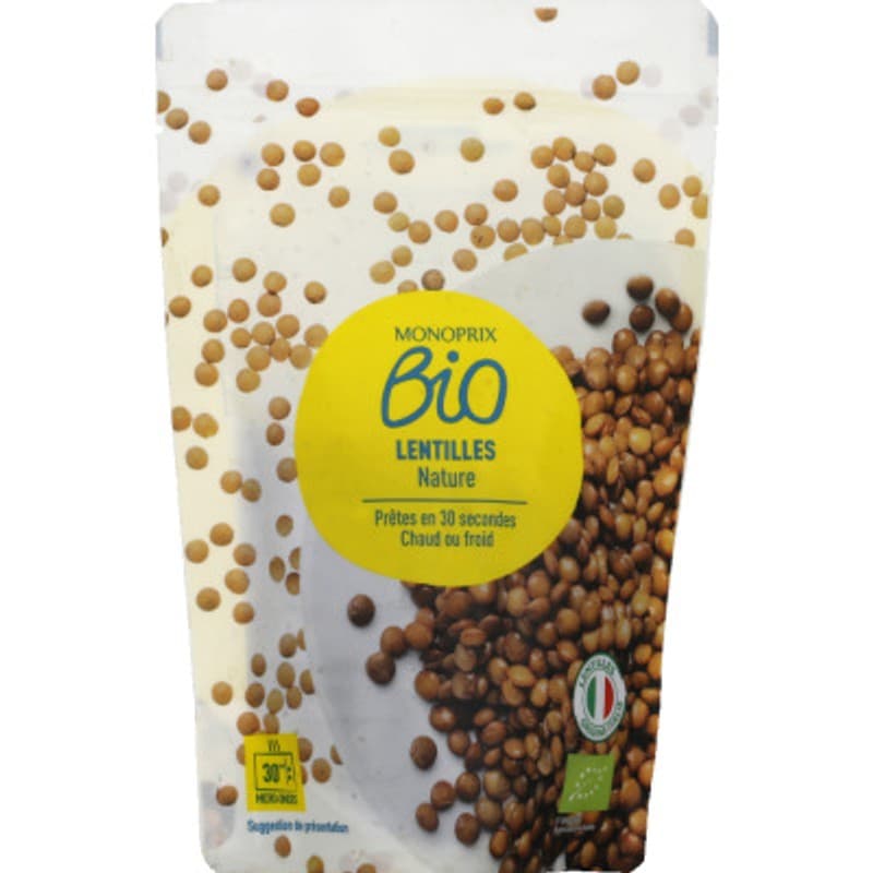 Monoprix Bio Lentilles nature 120g